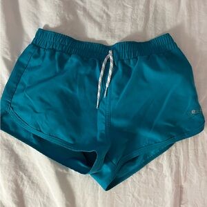 turquoise swimming shorts